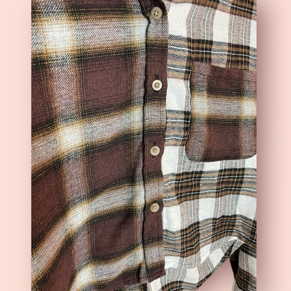 Just Polly Reworked Plaid Crop Top - Picture 6 of 8